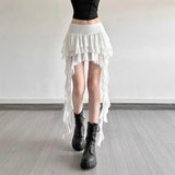2025 Summer New Women's Clothing Pure Hot Girl High Waist Irregular Design Short