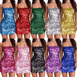 Women's Glide Sling Dress Party Party Prom Babes Show Back Short Bag Hip