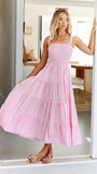 Summer New Sexy Striped Print Slings Belts To Take-Away Dress