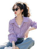 Toloer Collar Print Shirt 2025 Spring Burst Small Shirt Women Reduce The Age Of The French Unique Beauty Small