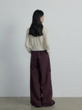 [Daihe] Autumn New Leisure Day Silk Cotton Rubber Tendon Waist Stick Bag Temperament Versatile Overalls Pants Female H7108-Outfit