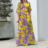 Toloer Women's V-Neck Lantern Sleeve Short Long Sleeve Top Wide Leg Pants Fashion Casual Suit