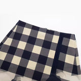 Spring Plaid Split Miniskirt 2751143-Outfit
