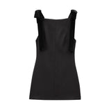 Sexy Body-Claming Square Skirt 2025 Spring Sling Velvet Bow Mini