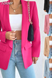 Women's Fashion Temperament Casual Long Sleeve Professional Elegant Office Lady High Street Blazer Clothing