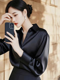 Toloer High-End Feeld Dingy Shirt 2025 Early Spring French Age-Down Mature Shirt Commuting Exquisite Comfortable Top