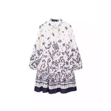 Spring / Summer New European Station Print Mini Dress Ladies Skirt 9878101-Outfit