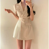 Red Blazer Tide Ms. Han Version 2025 New Spring And Autumn Loose Leisure Autumn Korean Blouse Small