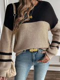 Yang Autumn New Long-Sleeved Round-Neck Sweater Casual Set Of Women's Clothing Knitted Jersey