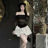 2025 New Women's Clothing Sexy Hot Girl Slanted Shoulder Hot Diamond Body Slim Thin Irregular Top