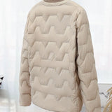 Autumn Winter New Round Collar Light White Duck Velvet Female Short Money Inside Outside Wear Warm Light Down Jacket Coat Tide-Outfit