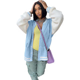 Toloer New Women's Casual Knit Jacket Coat-Outfit
