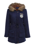 VAREY LIN New Winter Cotton Coat Women Casual Slim Snow Outwear Medium-long Wadded Jacket Thick Cotton Padded Warm