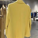 Toloer Small Suit Jacket Female Spring And Autumn 2024 New Korean Version Straight Tube Casual Niche Design Fried Street Fashion Top-Outfit