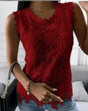 Explosion Women's 2025 Summer New T-Shirt Back Jacket Lace