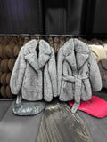Winter Imitation Fur Coat Women's 1200 Grams Warm Plush