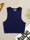 Toloer Hot Style Sports Yoga Top Nylon Fitness Running Moisture And Sweat-Breathing Seamless Knit Vest-Outfit
