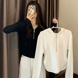Toloer New Fall 2024 Short Zipper Top Shows A Thin Long-Sleeved