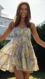 Spring And Summer New Holiday Style Sexy Print High-End Sling Dress Women Have