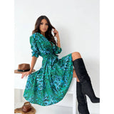 Fashionable Printed Multi-color Long-sleeved For