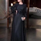 Temperament Elegant Dress Suit Women 2025 Spring And Summer New Round-Neck Dress + Jacket Suit Women Two