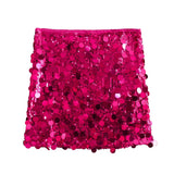 Women's Autumn New Temperament Light Sexy Party Shiny Squin Mini Skirt