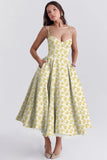 New Summer Senior Sense Princess Dress French Mesh Swing Double Sling Dress