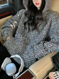 Toloer Small Sweet Hooded Hoodie Men And Women Spring And Autumn New Design Sense Tweed Woven Hooded Jacket