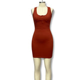In Wind 2025 Summer New Women's Pure Color Sleeveless Dress Women's
