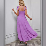Shooting 2026 Spring And Summer New Women's Clothing Strap Wrapped Brat Dress Sexy