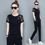 tracksuit 2 piece set women summer two piece set top and pants korean fashion clothing lounge wear 2022 womens clothes
