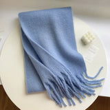 Winter Female Cashmere Plaid Scarf Women Blanket Scarves Wide Lattice Long Rainbow Shawl Wrap Warm Tippet