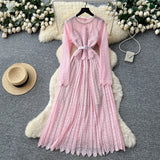 Strap Long Three-Home Folded Coat Female Fashionable Gradient Wood Ear Pressure