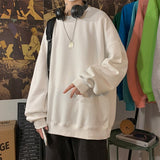 Colors Men's Hoodies Sweatshirts Autumn Casual Fleece Thicken Sweatshirt Winter Fashion Solid Oversized Pullovers