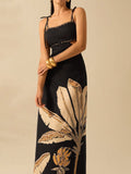 Spring Summer New Women's Black Bare Back Sling
