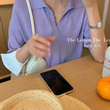 Collared T-Shirts For Women's Summer New Korean Version Of Thin Ins Wind Korean Version Of Short-Sleeved Top