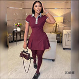 2025 New Women's Retro Body-Creats Bumping Color Ribs Wide Folding
