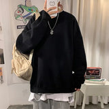 Colors Men's Hoodies Sweatshirts Autumn Casual Fleece Thicken Sweatshirt Winter Fashion Solid Oversized Pullovers