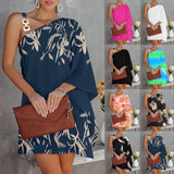 Summer Batwing Sleeve Off-the-shoulder Metal