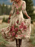 Shirt Dress Bohemian Holiday Dress Print