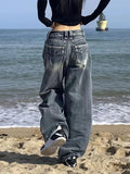 Vintage Distressed Baggy Boyfriend Jeans-Outfit