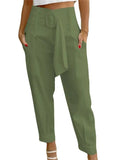 Summer Casual Zipper High Waist Pocket