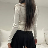 Toloer And Gentle Wind Soft Waxy Plush T-Shirt Two Sets Of Women's Bow Knot Lace Stitching Slim Short Top-Outfit