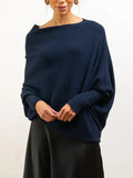 Color Round Neck Long Sleeve