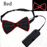 Light Up Mens Bow Tie Necktie Luminous Flashing For Dance Party Christmas Evening Party Decoration-Outfit