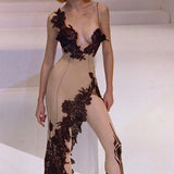 Sexy Deep V Sling Dress Body Show-Up Back Party Hottie Temperament Hip