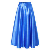 Fashion Women Maxi Long Skirts Summer High Waist Solid A-line Skirt Casual Holiday Party Vestidos Femme Jupe Faldas