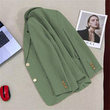 Toloer Autumn New Orange Suit Jacket Female Casual This Year Popular Small Fried Street Temperament Small Suit Female-Outfit