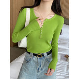 Sense Korean Version Of The Sweater Women's Autumn And Winter New Jacket High-End Match Inside The Bottom Shirt Wearing Knitted Top