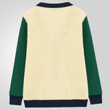 And Winter Young Men's Knitted Shirt Hot Hit-Colored Cardigan Sweater Coarse Knit Coat